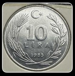 1985- 10 LİRA (ÇİL) Alüminyum (TCM85)