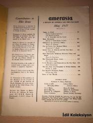 Amerasia : a Review of America and the Far East - May 1937 - İngilizce Dergi (Amerasia: Amerika ve Uzak Doğu'ya Bir Bakış)