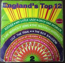 ENGLAND'S TOP 12, 2. FOLGE  - Yabancı 33'lük Plak - TÜRKİYE BASKI