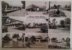 ŞEHİR KARTPOSTALI-ALMANYA/ESSEN GRUGAPARK MİMARİ YAPI BAHÇE NEHİR VE HAVUZ GÖRÜNTÜSÜ,ARKASINA YAZILMIŞ,SİYAH BEYAZ, 11 X 15 CM EBADINDA - 1950'LER, 1960'LAR, 1970'LER, 1980'LER