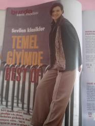 Burda Kadın Moda Dergi Kasım 1999  abiyeler,bluzlar,kazaklar,elbiser,ceketler patronları açıklamaları icindedir