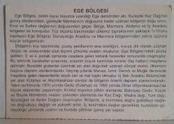 İLLER PANAROMASI TÜRKİYE HARİTASI EGE BÖLGESİ,ARKASINA YAZILMAMIŞ,RENKLİ, 12 X 17 CM EBADINDA