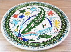 EsKi KÜTAHYA ÇİNİ DUVAR TABAĞI.......23cm ertuğrul çini