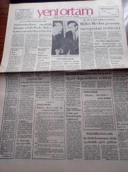 Yeni Ortam Gazetesi - 17 Ekim 1972 - Kemal Sülker - Erol Toy - Emil Galip Sandalcı - Kemal Bisalman - Aziz Nesin Hayat Hikayesi - Nurer Uğurlu - Orhan Kemal'in İkbal Kahvesi - Ümit Kaftancıoğlu -  Savaş Ve Barış'ı Engin Uludağ Sahneye Koyacak - Hikayeci Tomris Uyar Gene Çeviri Yapıyor - Mustafa Ekmekçi -  Milli Birlik Grubu Başkanı Fahri Özdilek - Et Ve Balık Kurumunun İşyerlerinde Greve Gidiliyor - Türkiye İşçi Partisi - Doktor Maurice Edelman Tıp Dalında Nobel Aldı