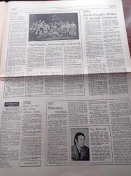 Yeni Ortam Gazetesi - 17 Ekim 1972 - Kemal Sülker - Erol Toy - Emil Galip Sandalcı - Kemal Bisalman - Aziz Nesin Hayat Hikayesi - Nurer Uğurlu - Orhan Kemal'in İkbal Kahvesi - Ümit Kaftancıoğlu -  Savaş Ve Barış'ı Engin Uludağ Sahneye Koyacak - Hikayeci Tomris Uyar Gene Çeviri Yapıyor - Mustafa Ekmekçi -  Milli Birlik Grubu Başkanı Fahri Özdilek - Et Ve Balık Kurumunun İşyerlerinde Greve Gidiliyor - Türkiye İşçi Partisi - Doktor Maurice Edelman Tıp Dalında Nobel Aldı