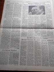 Yeni Ortam Gazetesi - 21 Ekim 1972 - Tektaş Ağaoğlu - Emil Galip Sandalcı - Haluk Tansuğ - Kemal Bisalman - Aziz Nesin Hayat Hikayesi - Orhan Kemal'in İkbal Kahvesi - Nurer Uğurlu - Soprano Neşe Pars Üsküp'e Gidiyor - 935 Gram Esrarla Yakalanan Amerikalı Er Tevkif Edildi - TÖS'lü Sanıklar Hakime Açıkladı Mamak'daki Mahkumlar Bir Haftadır Açlık Grevi Yapıyor - İlhan Selçuk Ve İlhami Soysal Gözaltına Alındı - TKP İçin Karar 30 Kasım'da