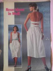 Burda Kadın Moda Dergi  temmuz 1985  Almanca turkçe açıklamalı elbiseler,ceketler,Etekler ,tençkot,çocuk giysileri,karnaval,bahriyeli takımlarpatronları vardir