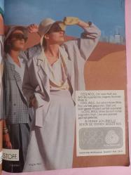 Burda Kadın Moda Dergi  temmuz 1985  Almanca turkçe açıklamalı elbiseler,ceketler,Etekler ,tençkot,çocuk giysileri,karnaval,bahriyeli takımlarpatronları vardir