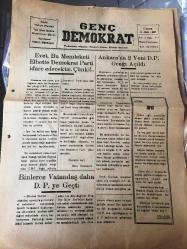 TOKAT  GENÇ DEMOKRAT -GÜNLÜK SİYASİ  GAZETE -YEREL TAŞRA BASINI- 4 EKİM 1957- YIL:3 -Sayı :616-Evet , Bu Memleketi Elbette Demokrat Parti İdare  Edecektir .Çünki ...!- Binlerce Vatandaş  Daha D.P ' YE  Geçti - Ankara' da 2 Yeni  D.P  Ocağı Açıldı -İlan  Tokat Valiliğinden -D.P. Zonguldak ta 4 muhtarlık kazandı - DOKTOR -iBRAHİM ÖZTÜRK   Devlet Hastanesi Dahiliye Mütehassısı -  Tokat BÖLGESİ -1957-1958 YILI FUTBOL LİG MAÇLARI 1. İNCİ DEVRE FİKÜSTÜRÜ-  Erbaa Gençlik Kulübü  Turhal  Güç YURDU -Tokat  G.O.P Spor Birliği  Turhal Şeker SPOR  -Erbaa  Gençlik Kulübü TOKAT G.O.P SPOR -Turhal GÜÇ Yurdu Turhal Şeker SPOR