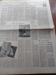Yeni Ortam Gazetesi - 23 Ocak 1973 - Nevzat Üstün - Kemal Sülker - Emil Galip Sandalcı - Hasan İzzettin Dinamo - Murat Can -  Tiyatro Ve Pantomim Sanatçısı Taner Barlas - Bir Aşk İfadesi Aşka Elveda - THKO - Vietnam'da Barış Antlaşmasına Doğru - 1995 Yılında Kişi Başına 1500 Doların Düşeceği Hesaplandı - Avrupa Ülkeleri Profesör Nihat Erim'in İnsan Hakları Mahkemesine Adaylığını Tepkiyle Karşıladı- Kıbrıs'ta Yakında İç Savaş Çıkabilir