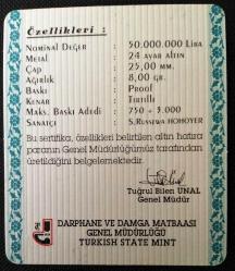 BOĞAZİÇİ HATIRA PARA SERTİFİKASI