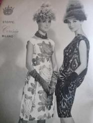 Almanca Moda Model Dergisi almanca 1960 lar elbiseler,şapkalar,Etekler,ceketler,pardösöler,