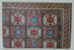 HALI KİLİM DESENİ KARTPOSTALI,ARKASINA YAZILMAMIŞ,RENKLİ, 11 X 15 CM EBADINDA