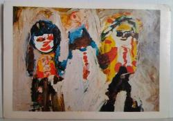 ULUSLARARASI ATATÜRK ÇOCUK RESİM SERGİSİ 1974 ANDEO MOPAGA GREVE ÇOCUKLAR KARTPOSTALI,ARKASINA YAZILMAMIŞ,RENKLİ, 12 X 16 CM EBADINDA