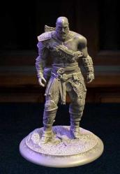 Kratos  God Of War PlayStation4-5  Oyunu Figürü 21 Gri Eskitme Renk