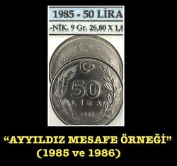 1986 - 50 LİRA 3xERÖR’lü ÇOK NADİR HEPSİ BİR ARADA “AĞLAYAN/GÖZYAŞI/ 5 ve 0 BÜYÜK/ AY YILDIZ KENARA YAKIN” TCMER86