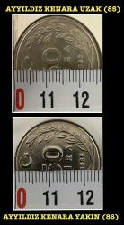 1986 - 50 LİRA 3xERÖR’lü ÇOK NADİR HEPSİ BİR ARADA “AĞLAYAN/GÖZYAŞI/ 5 ve 0 BÜYÜK/ AY YILDIZ KENARA YAKIN” TCMER86