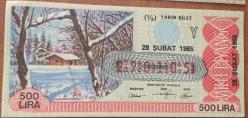 MİLLİ PİYANGO.28.ŞUBAT.1985.KIŞ MANZARASI (Y)YARIM