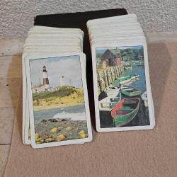 Hamilton Oyun Iskambil Kağıdı 2 deste.Montauk Feneri ve Rockport Liman baskılı