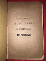 Oeuvres de Henri Heine - De L'Allemagne II - Fransızca Kitap (Hafif Yıpranma ve Sararmalar Mevcut)