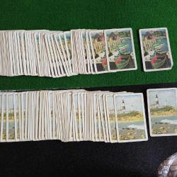 Hamilton Oyun Iskambil Kağıdı 2 deste.Montauk Feneri ve Rockport Liman baskılı