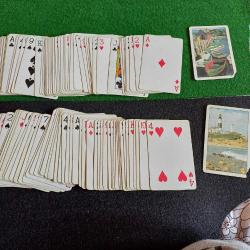 Hamilton Oyun Iskambil Kağıdı 2 deste.Montauk Feneri ve Rockport Liman baskılı