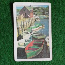 Hamilton Oyun Iskambil Kağıdı 2 deste.Montauk Feneri ve Rockport Liman baskılı