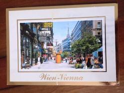 ŞEHİR KARTPOSTALI, AVUSTURYA VİYANA ÇARŞISI, ARKASI YAZILI (1993 TARİHLİ MEKTUP), RENKLİ, 11 X 15 CM EBADINDA - 1940'LAR, 1950'LER, 1960'LAR, 1970'LER 1980'LER