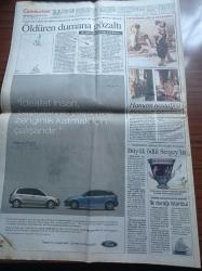 Cumhuriyet Gazetesi - 22 Mayıs 2003 - Sürgünün 139. Yılında Çerkesler Yazı Dizisi - Futbolumuzda Yabancı Kavgası - Galatasaraylı Ârif Erdem'den Centilmenlik Mesajı - 3. Uluslararası Akdeniz Karikatür Yarışması - Uludağ'da Tarikat Villaları - Neşter Operasyonu İddianamesi - Yeni Cumhuriyet Başsavcısı Nuri Ok Dokunulmazlıklar Sınırlandırılmalı - Nuri Bilge Ceylan'ın Uzak Filmi Cannes'da Ödüle Yakın - Sözde Ermeni Soykırımı - Bush Savaş İçin Halkını Kandırdı