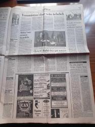 Cumhuriyet Gazetesi - 29 Kasım 1999 - Naim Süleymanoğlu Yüzyılın Haltercisi - Ahmet Taner Kışlalı - Rüştü Asyalı - Nazım Hikmet Kuvayı Milliye Destanı - Server Tanilli Solu Olmayan Toplum Sorunlu - ETA Ateşkesi Bozdu - Yargıtay Başkanı Sami Selçuk'un Ayetli Kararı - Galatasaray Lider Oldu - Rusya PKK'yı Kullanıyor