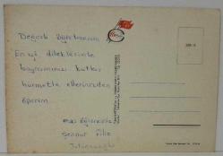 AŞKIN SEVGİNİN VE GÜZELLİĞİN SİMGESİ GÜL KARTPOSTALI,ARKASINA YAZILMIŞ,RENKLİ, 11 X 15 CM EBADINDA