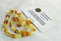 HaKiKi BALTIK DAMLA KeHRiBaR BEBEK-ÇOCUK KOLYEsi...Diş Çıkarma 7,2gr