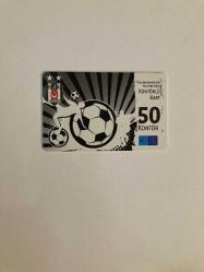 2012 TürkTelekom Beşiktaş 50 Kontör Telefon Kartı Nadir Koleksiyonluk