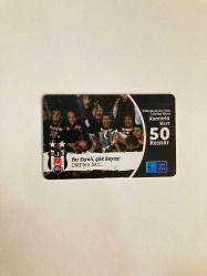 2012 TürkTelekom Beşiktaş 50 Kontör Telefon Kartı Nadir Koleksiyonluk