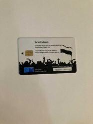 2012 TürkTelekom Beşiktaş 50 Kontör Telefon Kartı Nadir Koleksiyonluk