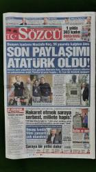 Sözcü Gazete 22 Ocak 2016 Son Paylaşım Atatürk Oldu!,Mustafa Koç,Ali Koç,Ömer Koç,İpek Kıraç,Rahmi Koç,Nevbahar Koç,Atilla Kıyat,Veli Ağbaba,Aziz Yıldırım,Fernandao,Wesley Sneijder,Denys Boyko,Fikret Orman,Mustafa Koç Taziye Mesajları Microsoft-Mutlu Akü-Burak Akbay Ailesi-Ford Otosan-Koç Topluluğu Şirketleri ve Çalışanları,Sema Doğan,Arzuhan Doğan Yalçındağ,Caroline Koç,İlber Ortaylı