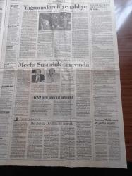 Cumhuriyet Gazetesi - 10 Kasım 1997 - Türkiye Cumhuriyeti'nin Kurucusu Atatürk'ü Ölümünün 59. Yılında Anıyoruz - Eşber Yağmurdereli Özgür - İzmir 1 Mayıs Kutlaması - Fazıl Hüsnü Dağlarca 10 Kasım 1938'i İşitmek - İktidar Alarmda DYP Pazarlıkta - Milli Eğitimde Kadro Temizliği - Şarkıcı Nilüfer Yine Büyüledi