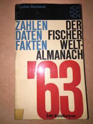 Der Fischer Weltalmanach 1963 - Prof Dr Gustav Fochler Hauke - Fischer Bücherei - Almanca Kitap (Fischer Dünya Almanağı 1963)