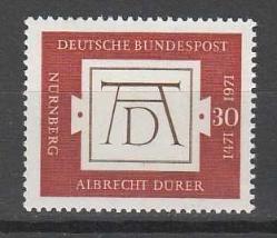 1971 Almanya Albrecth Dürer'in Doğumunun 500. Yıldönümü Tam Seri MNH