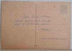 ÇİMENLER ÜSTÜNDE ANNE GEYİK VE CEYLAN KARTPOSTALI,ARKASINA YAZILMIŞ,RENKLİ, 11 X 15 CM EBADINDA