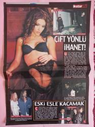 Starlife Magazin Dergi önlü arkalı 6 sayfa Müge Cinman,Arzu Yanardağ,Mustafa Altıoklar,Ergün Gündüz 28*41cm