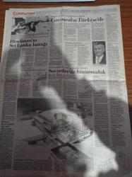 Cumhuriyet Gazetesi - 19 Ekim 1987 - Çavuşesku Türkiye'de - Sovyetlerde Huzursuzluk - SHP Lideri Erdal İnönü Adana'da Boykotun Zamanı Değil - İran Reagan'ın Son Yılı Acı Olacak - TİP Genel Başkanı Behice Boran Toprağa Verildi - Kenan Evren'le Turgut Özal Anlayış Birliği İçinde - Fransız Rehber Türkiye'de Cezaevi Koşulları Korkunç