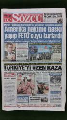 Sözcü Gazete 12 Mart 2018 Amerika Hakime Baskı Yapıp FETÖ'cüyü Kurtardı,Metin Feyzioğlu,Mina Başaran Ve Arkadaşlarının Olduğu Uçak Düştü,Sinan Gümüş,Giuliano,Aykut Kocaman,Bafetimbi Gomis,Alvaro Negredo,Demba Ba,Alp Kırşan,Melih Gökçek,Beril Başaran,Can Başaran,Liana Hananel,Mustafa Armağan,Yavuz Bahadıroğlu,Maxx Royal Reklamı