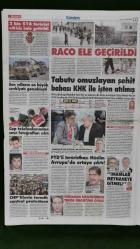 Sözcü Gazete 4 Mart 2018 Tabutu Omuzlayan Baba KHK İle İşten Atılmış,Salih Müslim,Meral Akşener,Melania Trump,Kardemir Karabükspor 0-7 Galatasaray,Bafetimbi Gomis,Yuto Nagatomo,Aykut Kocaman,Josef De Souza,Ricardo Quaresma,Metin Feyzioğlu,Barış Yarkadaş,Shell Reklamı