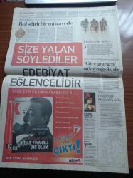 Cumhuriyet Gazetesi - 13 Ekim 2006 - Google'dan Microsoft'a Darbe -Başarılı Tenisçi İpek Şenoğlu- - Rallide Fırtına Koptu - Bol Sıfırlı Bir Müzayede - Cüce Gezegen Su Kaynağı Olabilir - Orhan Pamuk Nobeli Aldı - Ermeni Tasarısı Fransız Parlamentosu Tarafından Kabul Edildi - Mehmetçik Lübnan'a Uğurlandı