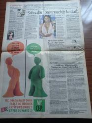 Cumhuriyet Gazetesi - 18 Temmuz 2003 - Ulkerspor - Fransa Bisiklet Turu - Tenisin Ve Dekoltenin Kraliçesi Serena Williams - Bu Kez De Alman Askerleri Kosova Barış Gücü'nde Görevli Yüzbaşı Orkun Özeller'i  Gözaltına Almak İstedi - SEKA Balıkesir'in Satışı Yeniden Sorgulanıyor - Apartmanın Altında İlk Mescit Açıldı - Recep Tayyip Erdoğan'a Sert Yanıt - Uzan Ailesine Yurtdışı Yasağı - Kürt Grupların Yeni Senaryosu