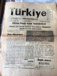 SAKARYA  TÜRKİYE  Gazetesi -Hakimiyet milletindir -  Yerel  Taşra Basını  -24 Temmuz 1958- YIL :3 SAYI :659-Hükümet Konağı  inşaatı hazlandırılacak - Juri Gözüyle Dans Müsabası  Sabri Paker -Bugün Pancar Geliyor-