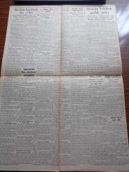 Cumhuriyet Gazetesi - 26 Haziran 1941 - Tıpkıbasım - Müzeyyen Senar'ın Tatlı Sesini Taksim Kristal'de Zevkle Dinleyebilirsiniz - Türk Alman Paktı Mecliste - Dün Rusya'ya Yardım Emrini Veren Amerikalı Cumhur Reisi Roosevelt - Hitler Bilhassa Büyük Atamız İçin Güzel Ve Doğru Mütalealarile Türk Milletinin Kalbini Harekete  Getirdi - Dört Günlük Alman Taarruzunun Neticesi - Mecliste Heyecanlı Bir Celse- Ali Rana Tarhan