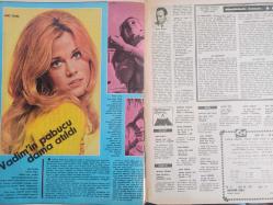 Ses Haftalık Aktüalite Sinema Tiyatro Müzik ve Gençlik Mecmuası Dergisi - 24 Mayıs 1969 - Sayı:22 - Gönül Yazar - İbrahim Gözaydın - Mine Mutlu - Türkan Şoray - Arslan Kaçar - Kartal Tibet - Ekrem Bora - Jane Fonda - Roger Vadim - Marlon Brando - Yedigün Gazoz Reklamı fotoğraf ve haberi - Dergi Tam Değildir Sadece 6 Sayfası Mevcuttur