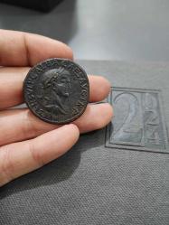 Efemera - REPLİKA ROMA İMPARATORU GALBA'YA AİT DOUBLE SESTERTİUS 26.80 GRAM BRONZ SİKKE - kitantik - kitaLog